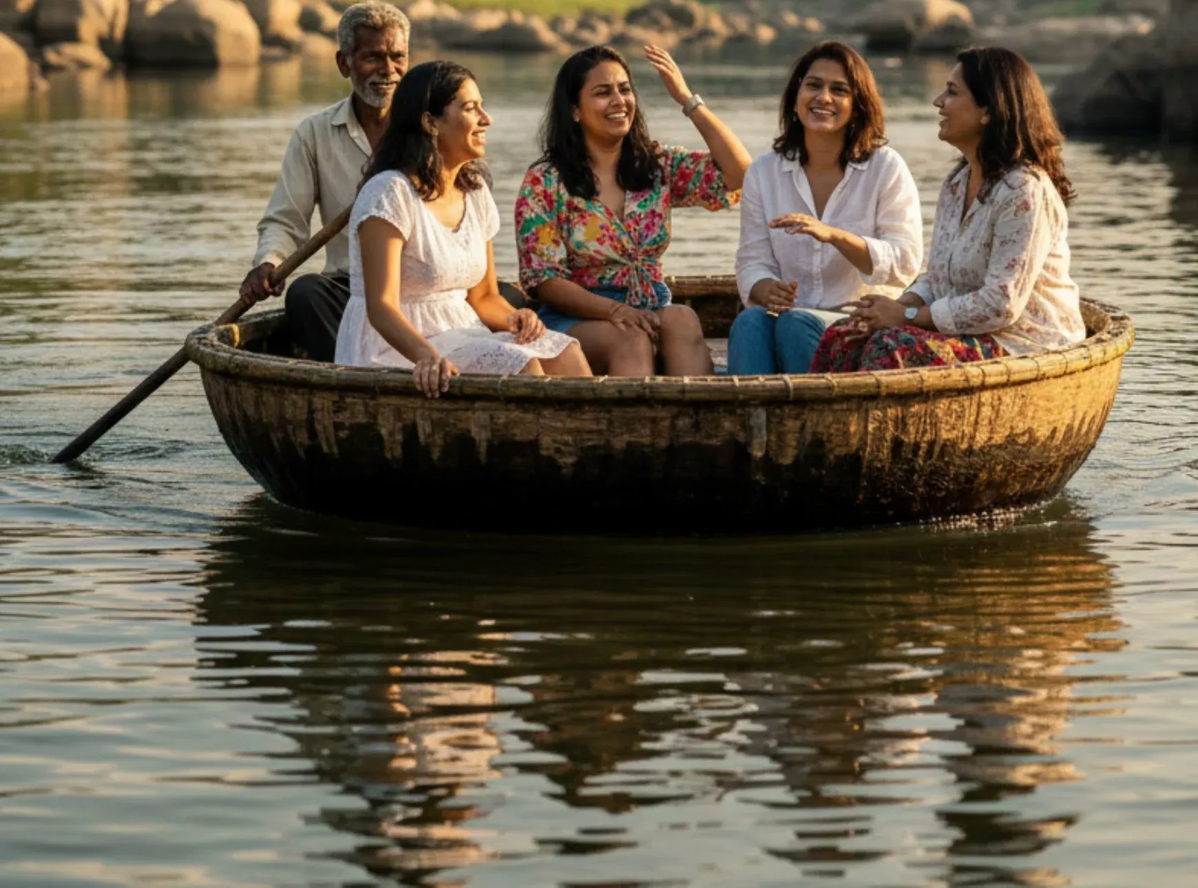 coracle ride in dandeli