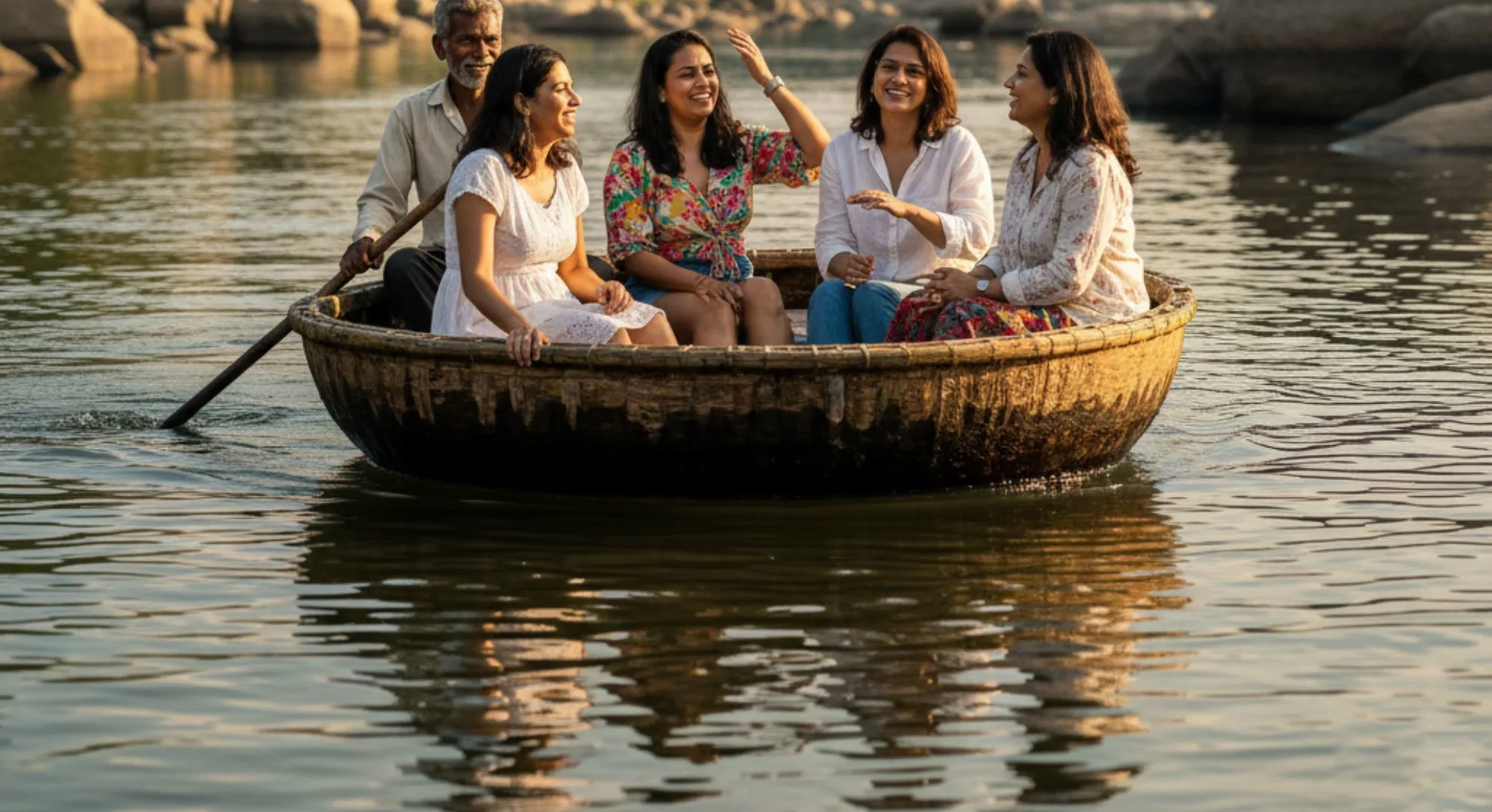 coracle ride in dandeli