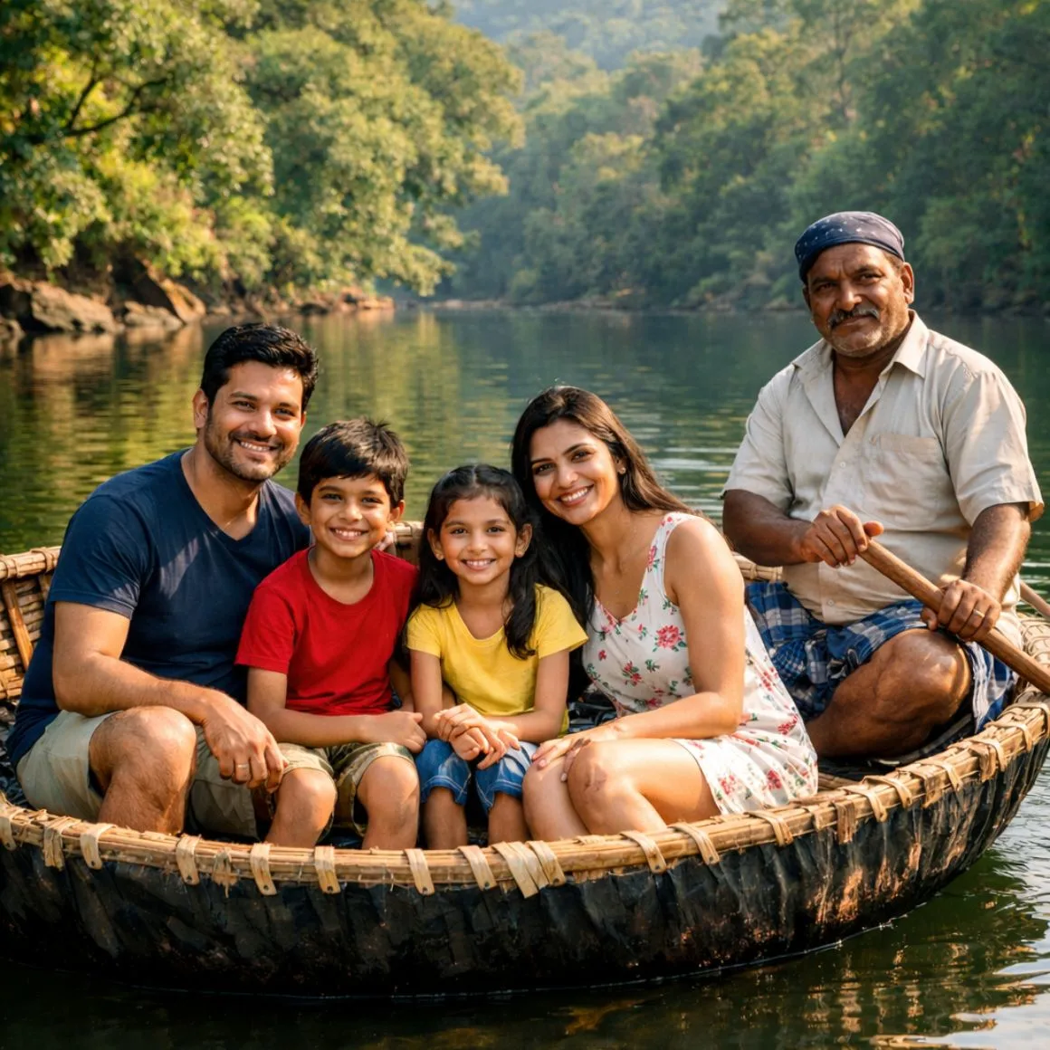 dandeli jungle inn coracle ride