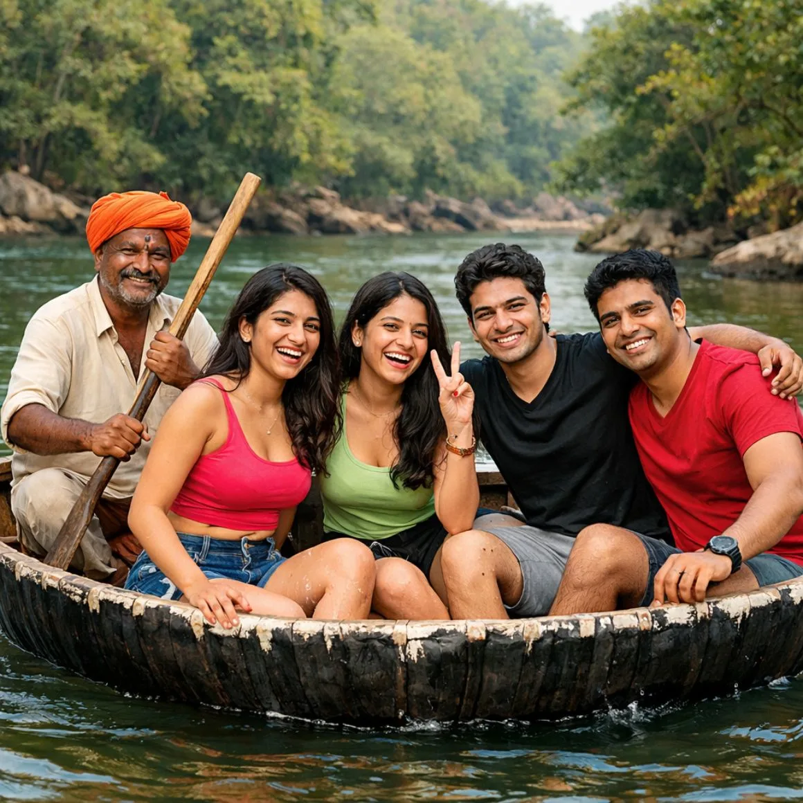 dandeli jungle inn coracle ride
